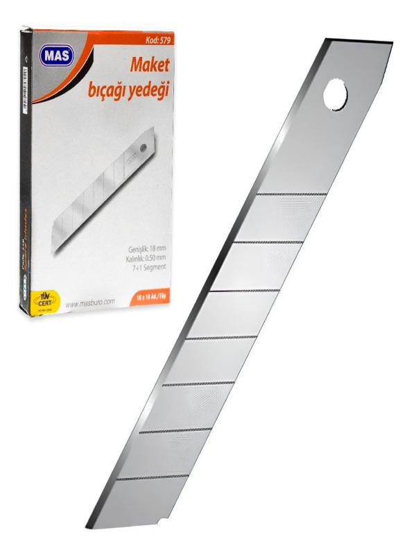 MAS MAKET BIÇAĞI YEDEĞİ 10 LU TÜP NO:18 0579
