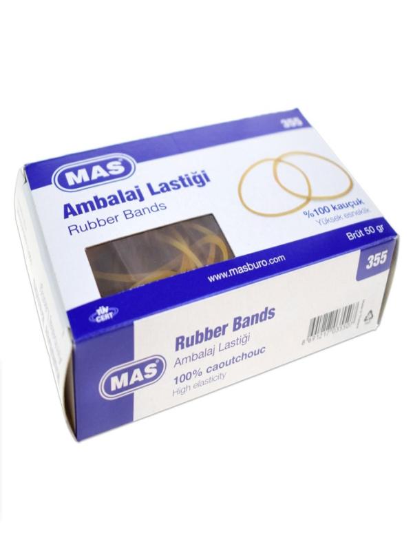 MAS MİDİ AMBALAJ LASTİĞİ %100 KAUÇUK 50 GR KUTU 355