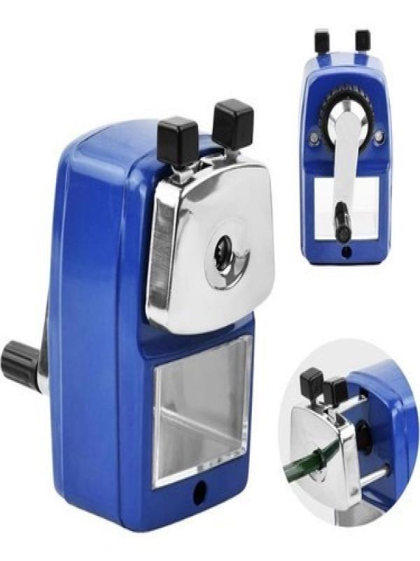 MASA TİPİ KOLLU KÜÇÜK METAL LACİVERT KALEMTIRAŞ 6730