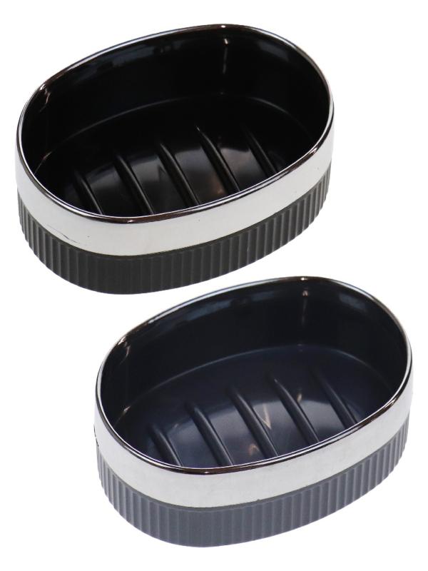 MAXEL MİMOZA ÇİZGİLİ KROM SABUNLUK Y-876