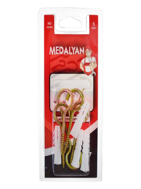 MEDALYAN AÇIK PİTON+DÜBEL 20*80 DL-27