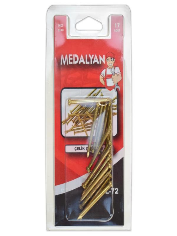 MEDALYAN ÇELİK ÇİVİ SARI NO:3*40 DL-72