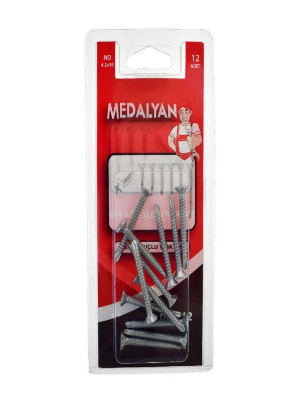 MEDALYAN MATKAP UÇLU VİDA 4.2*38 DL-12