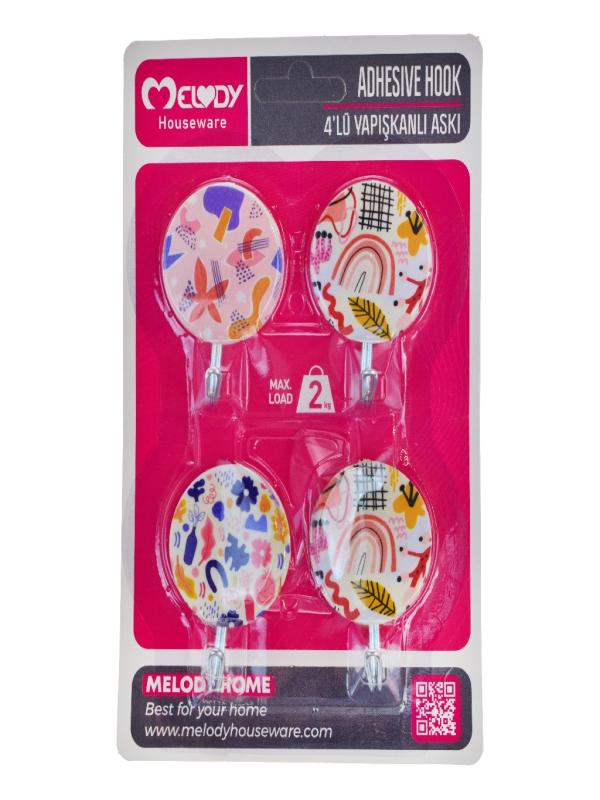 MELODY TEMA YAPIŞKANLI ASKI 4 LÜ M-251