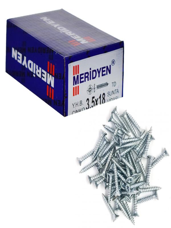 MERİDYEN 3,5*18 SUNTA VİDA ÇİNKO PK:1000