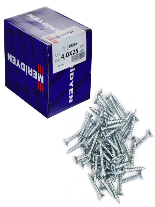 MERİDYEN 4*25 SUNTA VİDA ÇİNKO PK:500