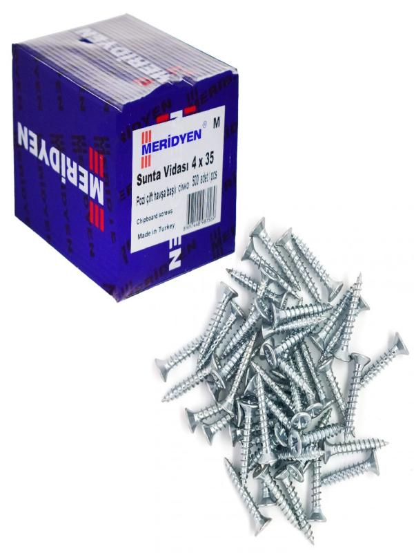 MERİDYEN 4*35 SUNTA VİDA ÇİNKO PK:500