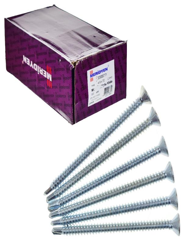 MERİDYEN 4,8*70 YHB MATKAP UÇLU VİDA PK:500