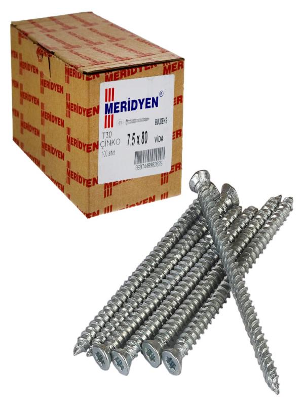 MERİDYEN 7.5*80 BULDEKS VİDA ÇİNKO AD.