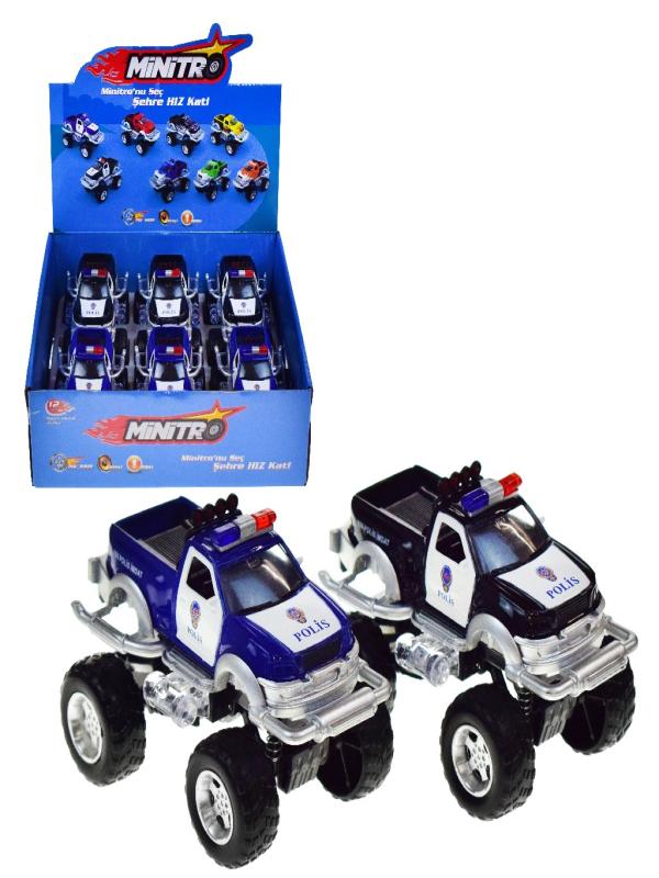METAL ÇEKBIRAK SESLİ CANAVAR POLİS ARABASI FY8854P
