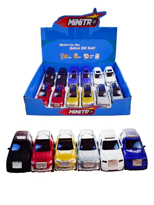 METAL ÇEKBIRAK SESLİ IŞIKLI JEEP 1:36 FY6258-12D