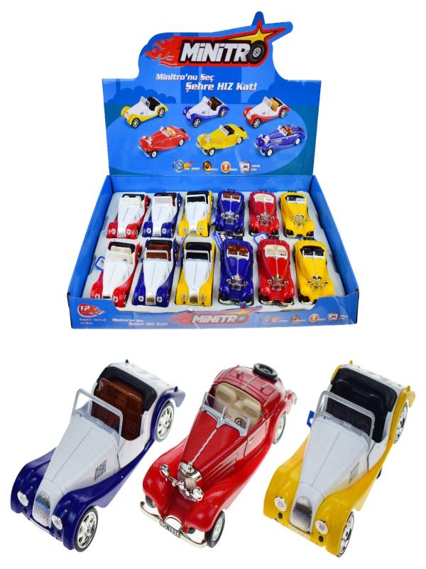 METAL ÇEKBIRAK SESLİ IŞIKLI KLASİK ARABA FY1911-12D