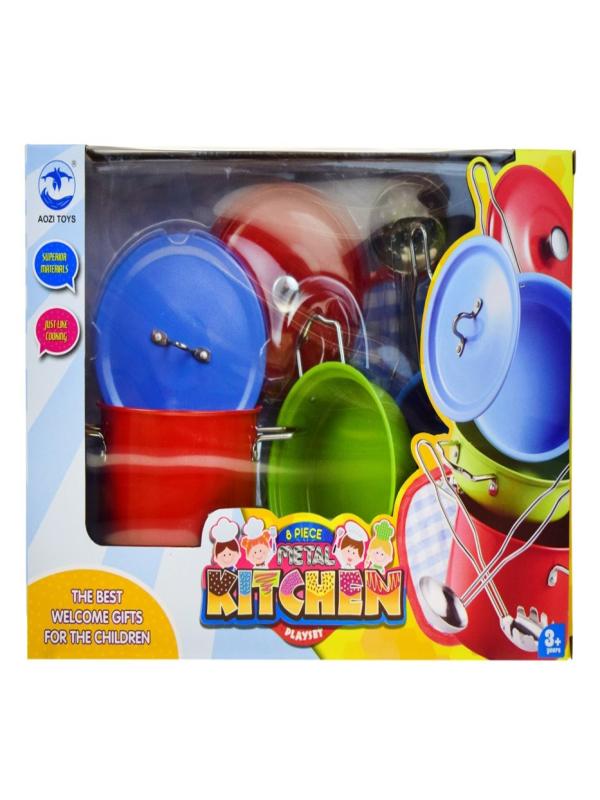 METAL RENKLİ TENCERE 8 PARÇA 1818-9