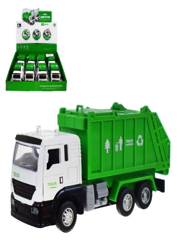 METAL SESLİ IŞIKLI ÇEK BIRAK ÇÖP KAMYONU CLM-81S