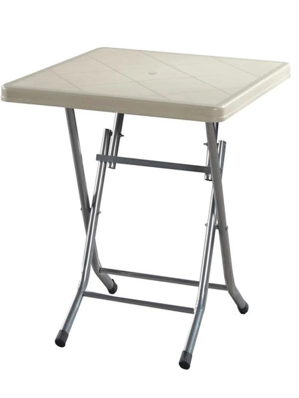 MEVSİM METAL AYAKLI PLASTİK MASA 80*80 TİK