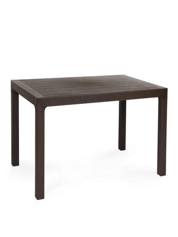 MEVSİM RATTAN CAMSIZ MASA KAHVE 90*150