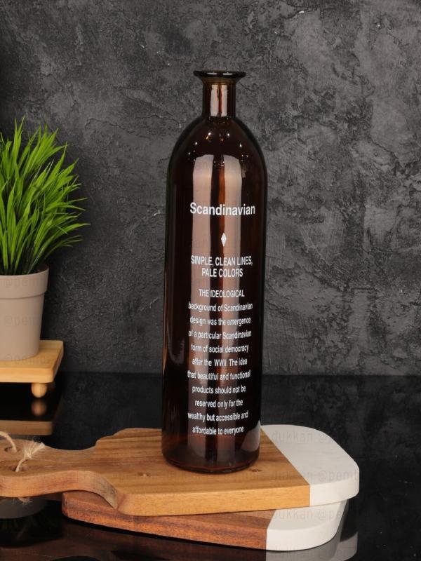 MİEN AMBER CAM VAZO 25 CM 1086