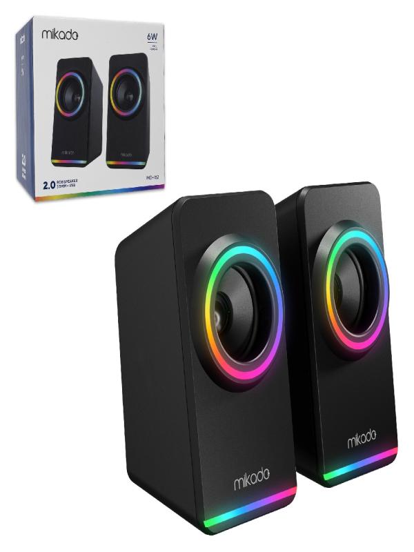 MİKADO RGB AYDINLATMALI USB SPEAKER 6W MD-182