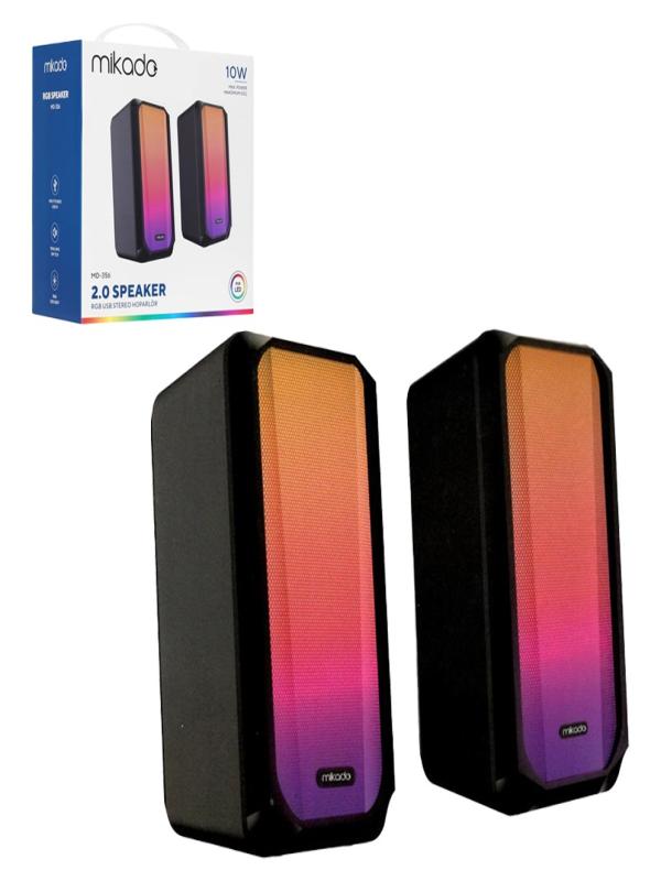 MİKADO RGB LEDLİ USB MULTİMEDİA OYUNCU SPEAKER 10W MD-356