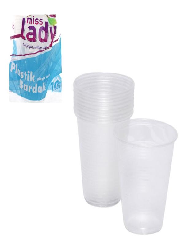 MİSS LADY PLASTİK BARDAK 10LU