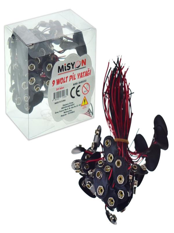 MİSYON 9 VOLT PİL YATAK 0983