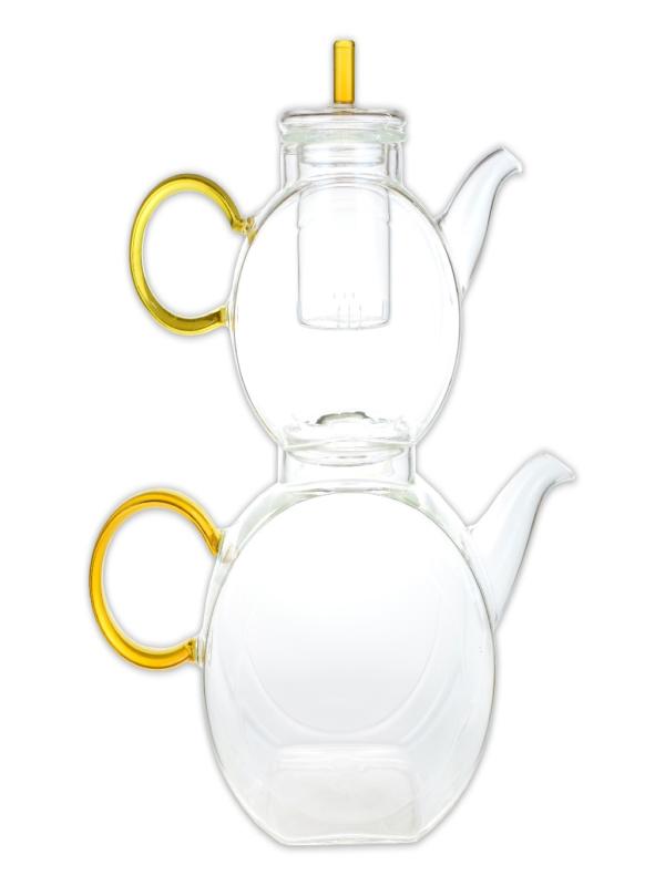 MİTER RENKLİ KULPLU BOROSİLİKAT CAM ÇAYDANLIK MT-72