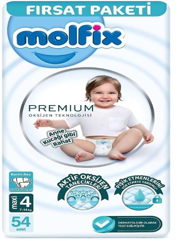 MOLFİX PREMIUM OKSİJEN TEKNOLOJİSİ MAXİ NO:4 54 LÜ