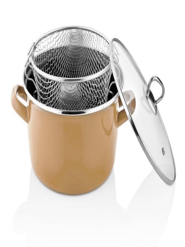 MOLİNO KIZARTMA TENCERESİ TOPRAK 22 CM