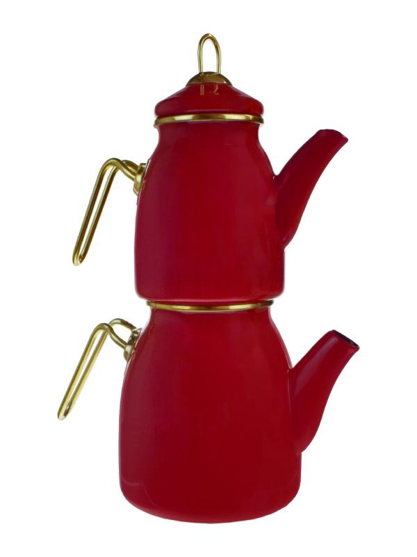 MOLİNO ROSE MODEL ÇAYDANLIK TAKIMI KIRMIZI