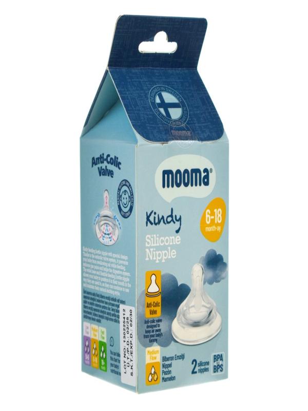 MOOMA KİNDY BİBERON EMZİK 2 Lİ ORTA AKIŞ TP-0002-0