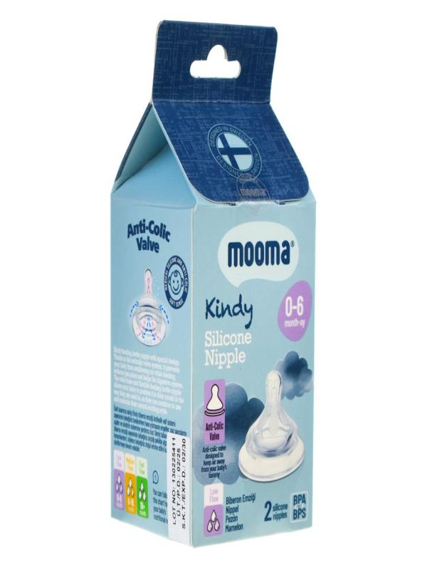 MOOMA KİNDY BİBERON EMZİK 2 Lİ YAVAŞ AKIŞ TP-0001-0