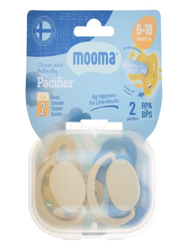 MOOMA PACİFİER PALYAÇO VE KELEBEK EMZİK NO:2 TP-0005