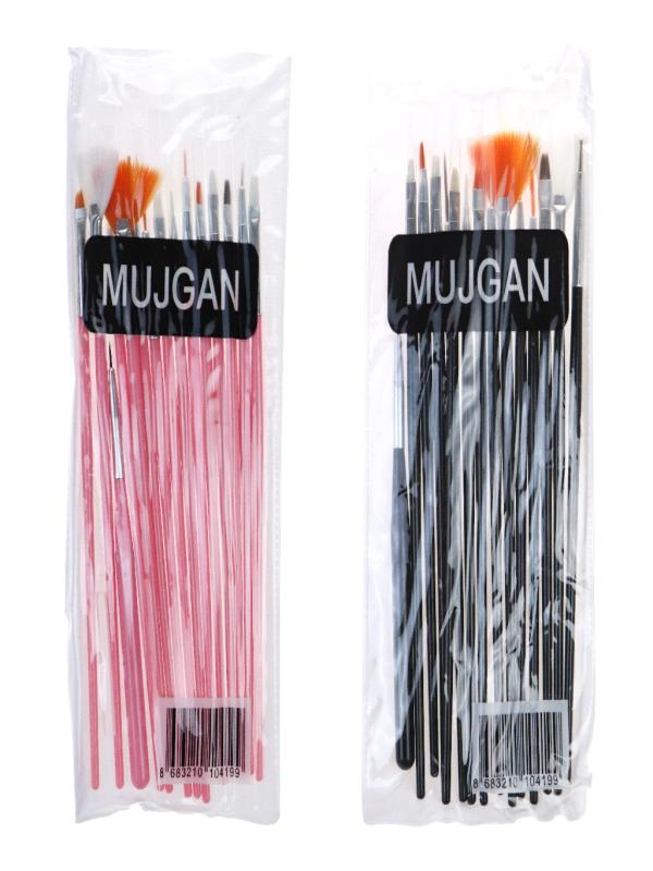 MÜJGAN TIRNAK SÜSLEME FIRÇA SETİ 15 Lİ MJGN65S