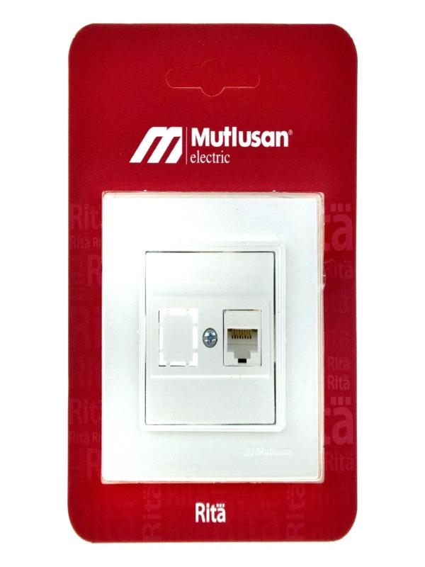 MUTLUSAN RİTA DATA PRİZİ BEYAZ