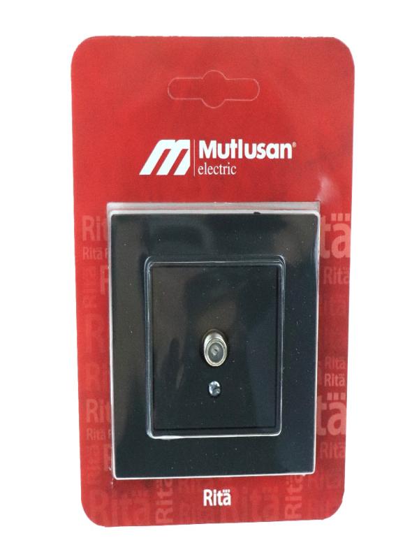 MUTLUSAN RİTA TV PRİZİ F SİYAH