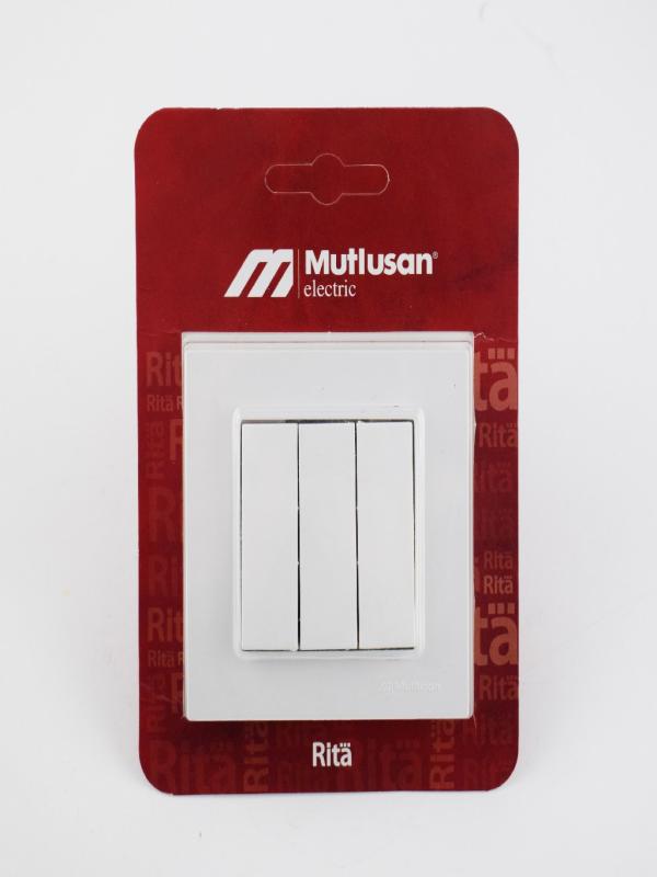 MUTLUSAN RİTA ÜÇLÜ ANAHTAR VİDALI BEYAZ