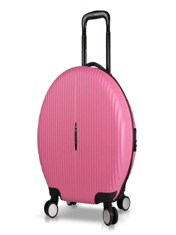 MY VALİCE BUBLE ABS YUVARLAK VALİZ PEMBE