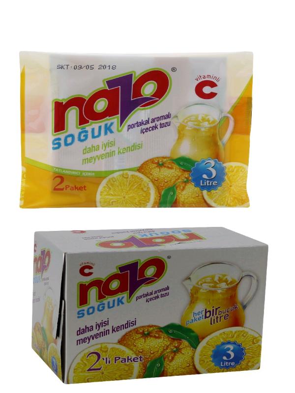 NAZO PORTAKAL AROMALI SOĞUK TOZ İÇECEK 9GR*24