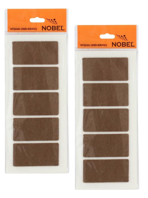 NOBEL KARE ZEMİN KORUYUCU YAPIŞKAN KAHVE KEÇE 40*90 35302409035