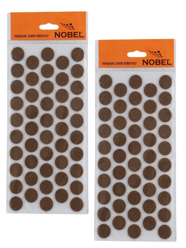 NOBEL YUVARLAK ZEMİN KORUYUCU YAPIŞKAN KEÇE KAHVE 20MM 353012035