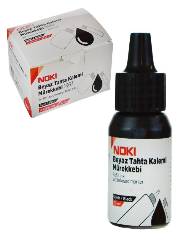 NOKİ BEYAZ TAHTA KALEMİ MÜREKKEBİ SİYAH 30 ML