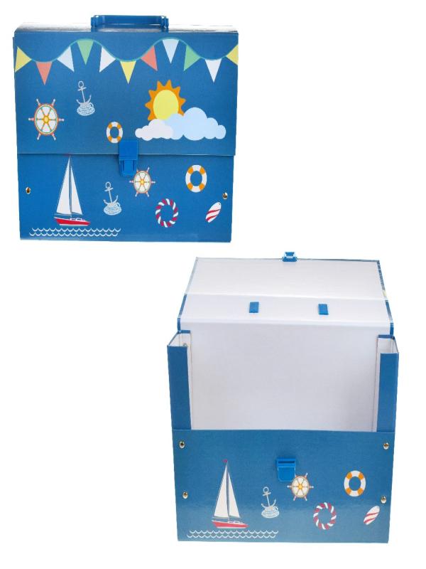 NOKİ KUTU KLASÖR DESENLİ KULPLU ÇANTA 3200DK