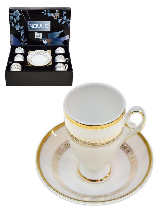 NOVVO AYAKLI KAHVE FİNCAN SET 12 PRÇ OG-15266