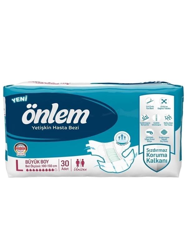 ÖNLEM BEL BANTLI YETİŞKİN HASTA BEZİ 30 LU LARGE