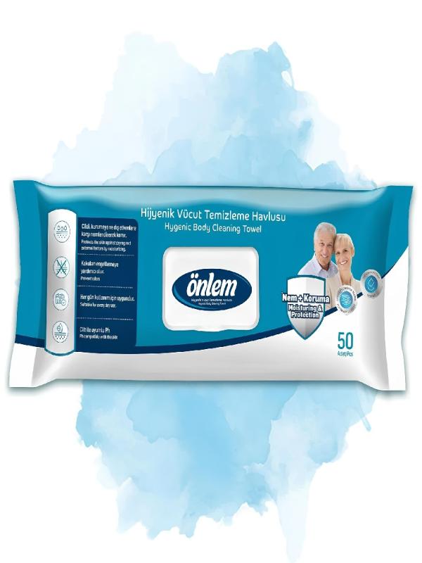 ÖNLEM VUCÜT TEMİZLEME HAVLUSU 50 Lİ