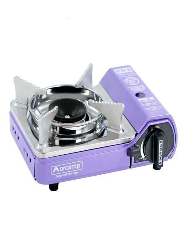 ORCAMP PORTATİF MİNİ OCAK TEKLİ ÇANTALI MOR CK-506