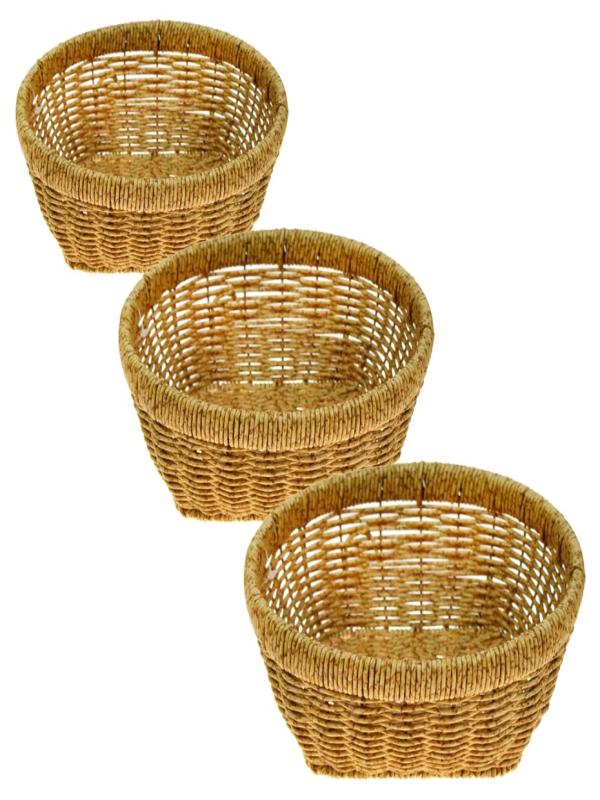 ÖRGÜ 3 LÜ YUVARLAK SEPET THN76469