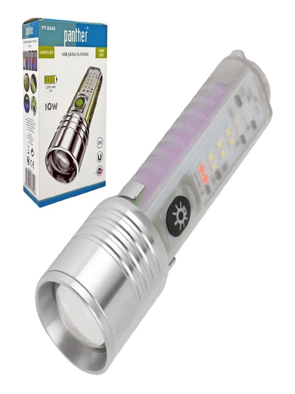 PANTHER ŞARJLI EL FENERİ PT-8440