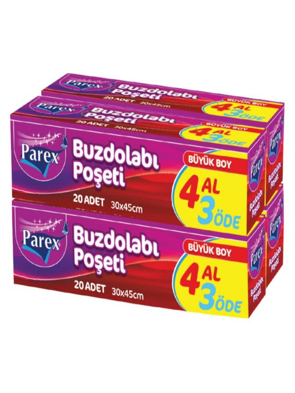 PAREX BUZDOLABI POŞETİ BÜYÜK BOY 4 AL 3 ÖDE