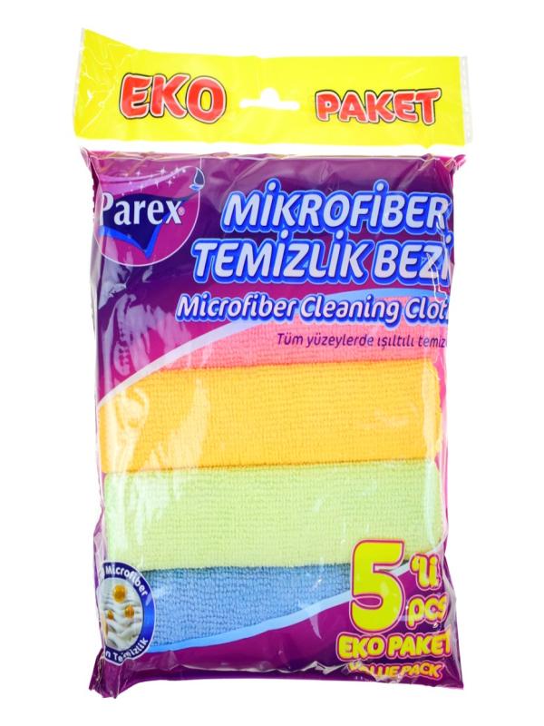 PAREX MİKROFİBER TEMİZLİK BEZİ 5 Lİ
